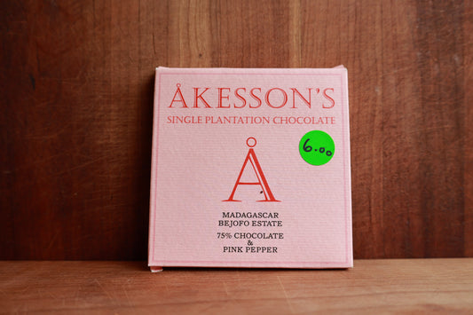 Akesson Befojo Estate 75% w/pink peppercorns
