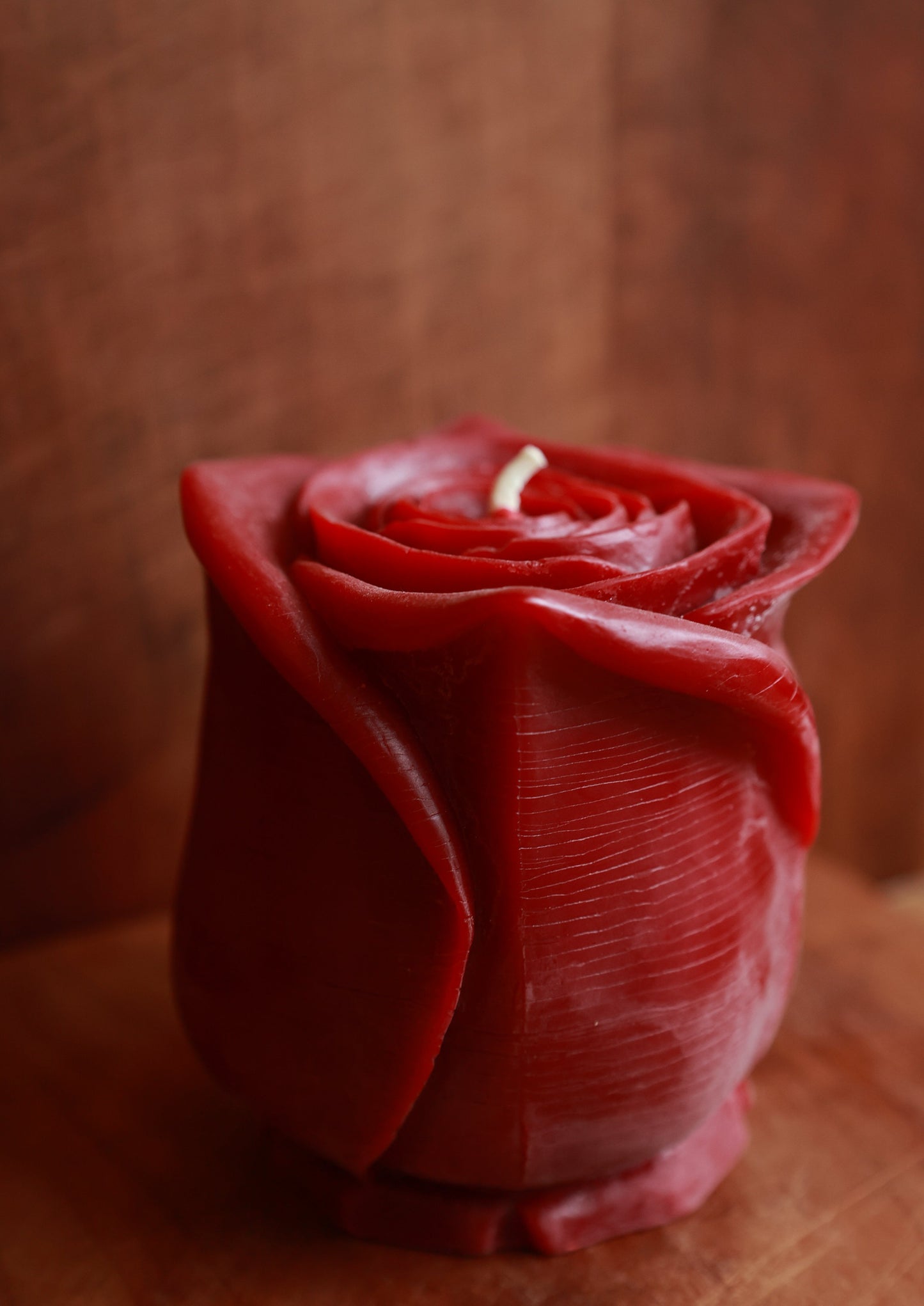 Sunbeam Candle Beeswax Large Red Rose